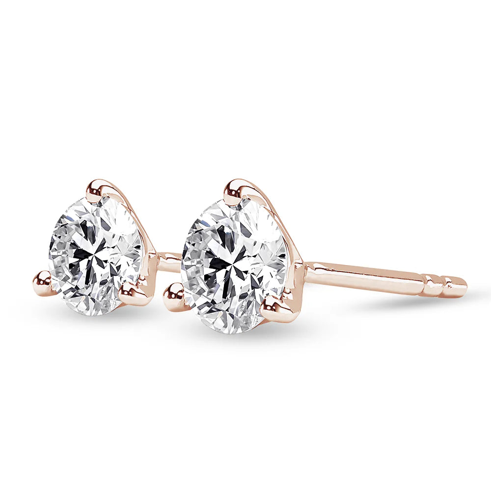 Classic Round Moissanite Studs 