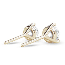 Load image into Gallery viewer, Three-Prong Moissanite Earrings