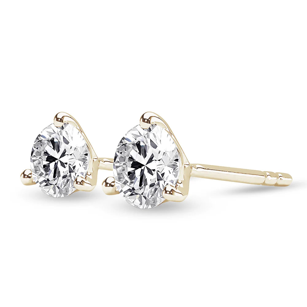 2CT Moissanite Stud Earrings in Platinum