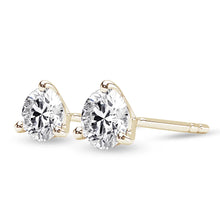 Load image into Gallery viewer, 2CT Moissanite Stud Earrings in Platinum