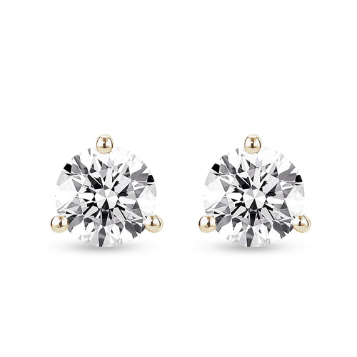 Round Cut Moissanite Earrings 