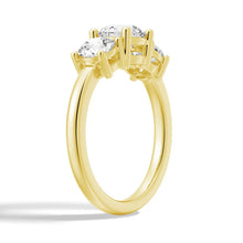 Load image into Gallery viewer, Gold Moissanite Band Closeup