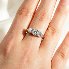 Load image into Gallery viewer, Symbolic Three Stone Wedding Band
