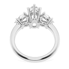 Load image into Gallery viewer, Elegant Three Stone Ring in 14K Gold
