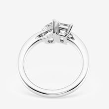 Load image into Gallery viewer, Romantic Two-Stone Moissanite Ring