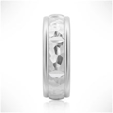 Load image into Gallery viewer, Masculine Hammered Ring for Him