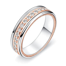 Load image into Gallery viewer, High Polished Moissanite Men’s Wedding Ring
