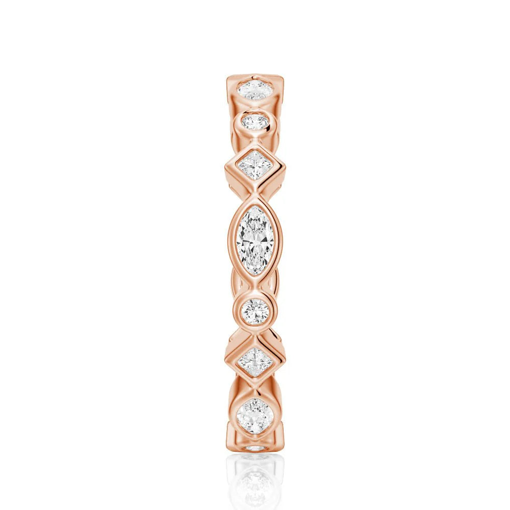 Contemporary Moissanite Ring Design