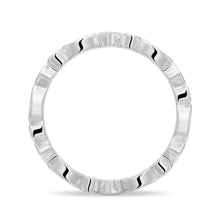 Load image into Gallery viewer, Unique Moissanite Wedding Band – Artistic Statement Eternity Ring