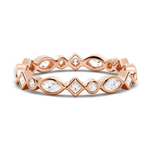 Load image into Gallery viewer, Moissanite Eternity Band Closeup