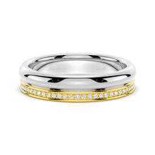 Load image into Gallery viewer, 4.2mm Two-Tone Men’s Wedding Band