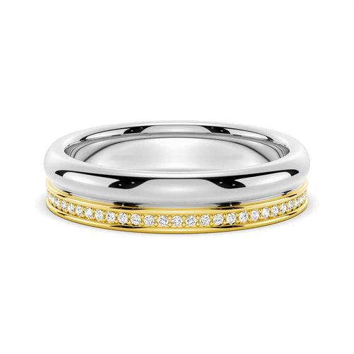 4.2mm Two-Tone Men’s Wedding Band