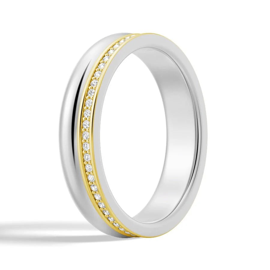 Slim Wedding Band with Modern Finish