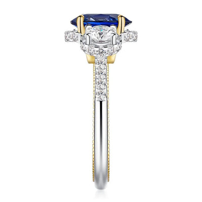 Vintage Two-Tone Moissanite Ring